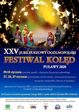XXV Jubileuszowy Ogólnopolski Festiwal Kolęd - trwają zapisy